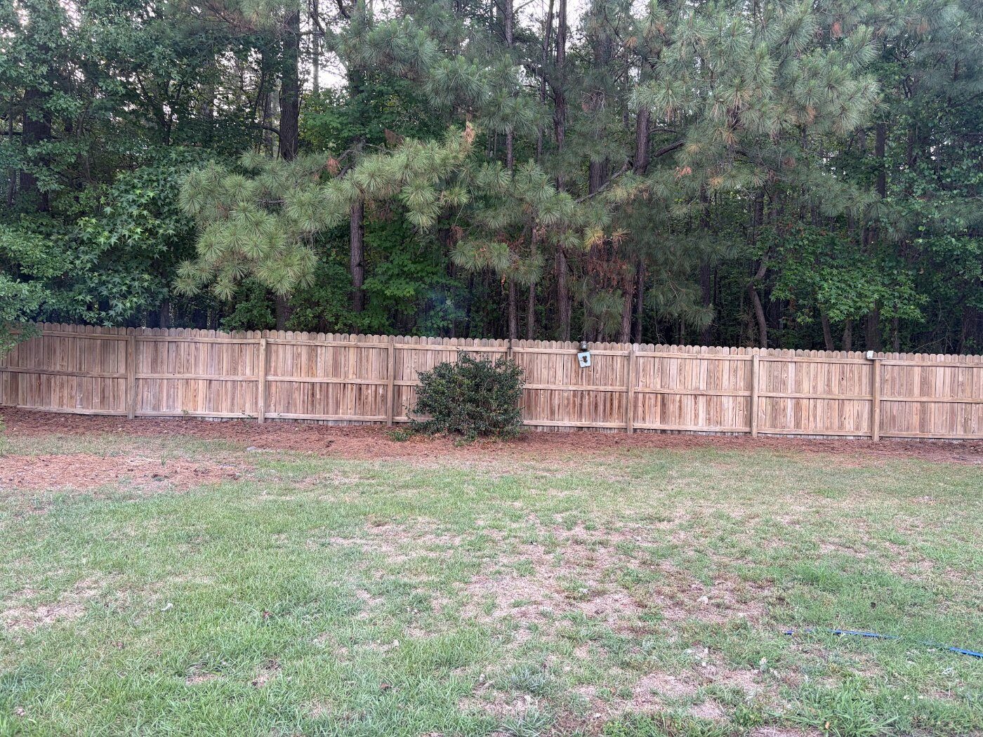 After pressure washing